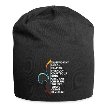 Pfadfinder, Scouts, Naturliebhaber - Tshirt - Jersey-Beanie - Schwarz - Vorne
