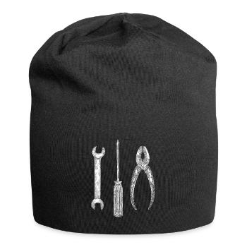 Handwerker Werkzeug - Jersey-Beanie - Schwarz - Vorne