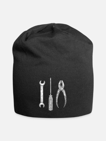 Handwerker Werkzeug - Jersey-Beanie - Schwarz