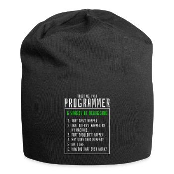 Debugging von Stufen Computerprogrammierer - Jersey-Beanie - Schwarz - Vorne