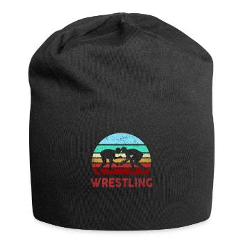 Ringer Freistil pinnen Geschenk Geschenkidee - Jersey-Beanie - Schwarz - Vorne