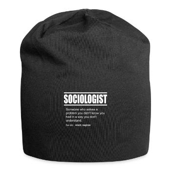 Funny Description Shirt Sociologist Edition - Jersey Beanie - black - Front