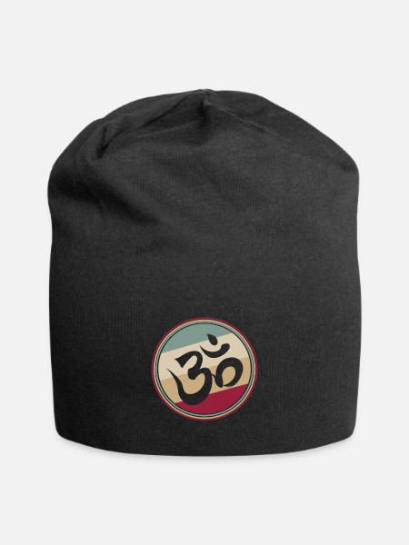 OM - Jersey-Beanie - Schwarz