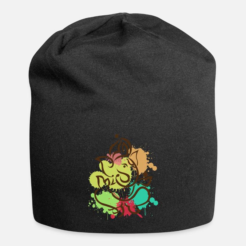 Ganesha - Jersey Beanie - black