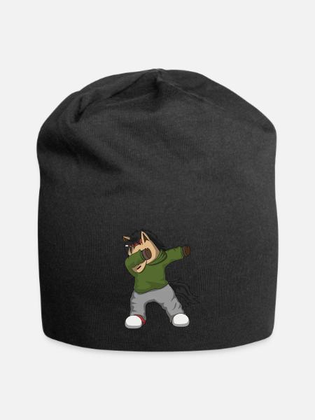 Dabbendes horse - Jersey Beanie - black