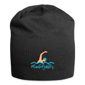 Kachelzähler Kraulen Schwimmer Geschenk - Jersey-Beanie - Schwarz - Vorne