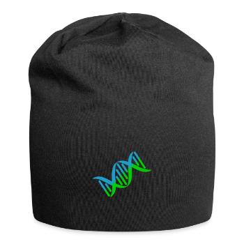 DNA DNA Strand Logo Colorful Green Blue - Jersey Beanie - black - Front