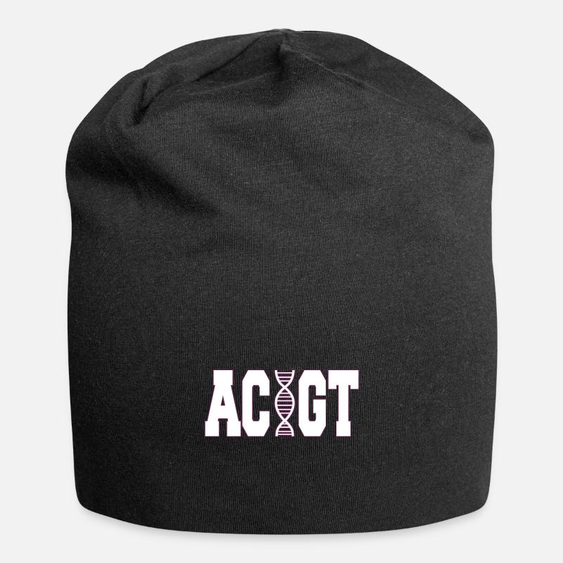 DNA Wissenschaft Biologe Lustige Nerd Geschenk - Jersey-Beanie - Schwarz