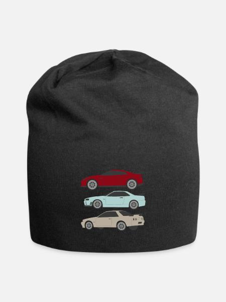 Stacked cars - Jersey Beanie - black