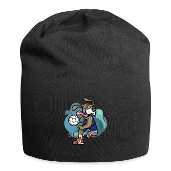 cool chien de handball drôle - Bonnet en jersey - noir - Devant