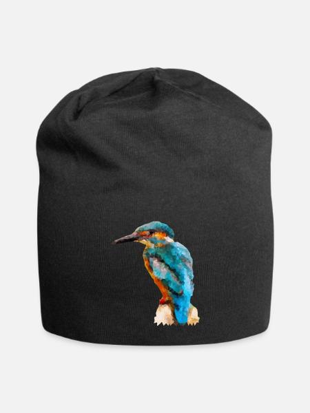 Eisvogel - Jersey-Beanie - Schwarz