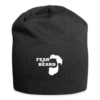 Peur de la barbe - Bonnet en jersey - noir - Devant