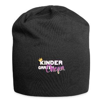cool kindergarten boss boss gift - Jersey Beanie - black - Front