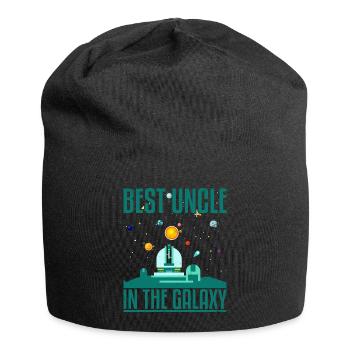 Lustiger bester Onkel im Galaxie-T-Shirt - Jersey-Beanie - Schwarz - Vorne