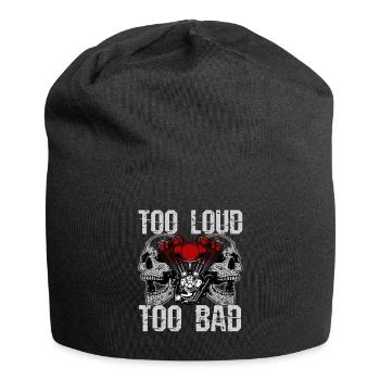 Motorcyclist Biker Motorcycle Chopper Gift - Jersey Beanie - black - Front