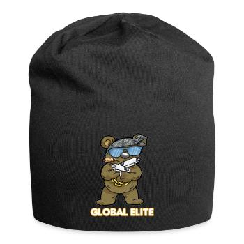 GLOBAL ELITE TEDDY Pistole Gamer Ego Shooter CS GO - Jersey-Beanie - Schwarz - Vorne