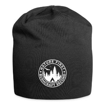 Bushcraft Wildnis Survival Nature Premier Cadeau - Bonnet en jersey - noir - Devant