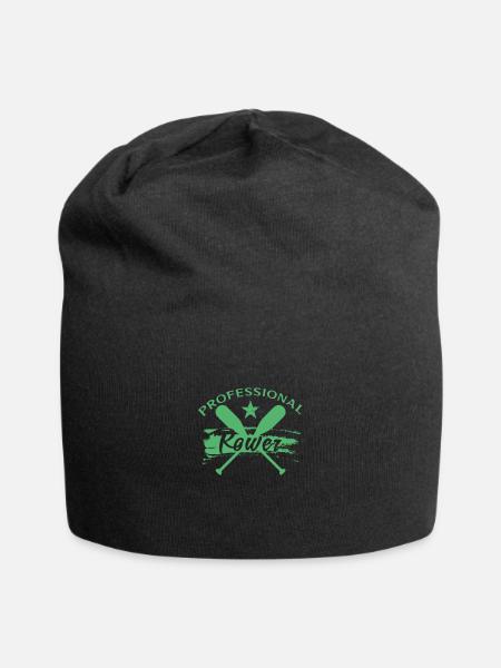 Rowing Rower Rowing Rower Rower - Jersey Beanie - black