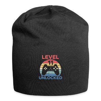 Level 11 Unlocked Shirt 11th Birthday Shirt - Jersey Beanie - black - Front