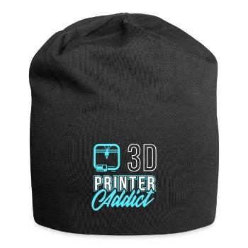 3D Printing Gift Funny Saying 3D Print - Jersey Beanie - black - Front