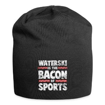 Water skiing bacon - Jersey Beanie - black - Front