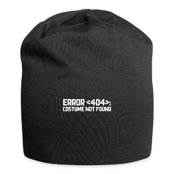 Error 404 Costume Not Found Computer Nerd Geschenk - Jersey-Beanie - Schwarz - Vorne