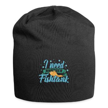 Cadeau aquarium aquarium - Bonnet en jersey - noir - Devant