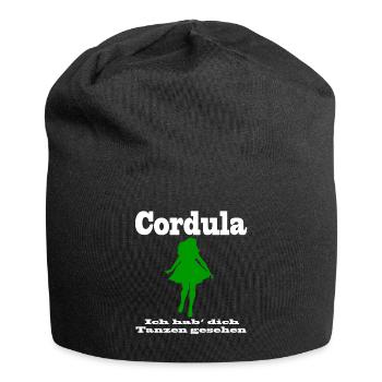 Cordula - Ich hab dich Tanzen gesehen - Jersey-Beanie - Schwarz - Vorne