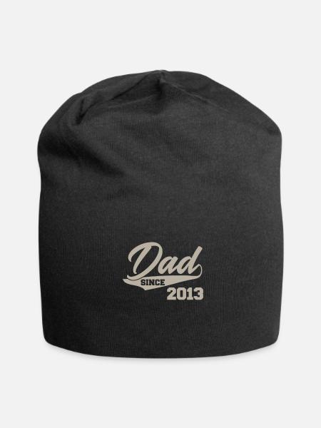 Papa Geburt Geschenk Geschenkidee 2013 Baby Vater - Jersey-Beanie - Schwarz
