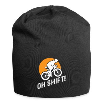 Radfahren Mountainbike Radfahrer Lustig Fahrrad - Jersey-Beanie - Schwarz - Vorne