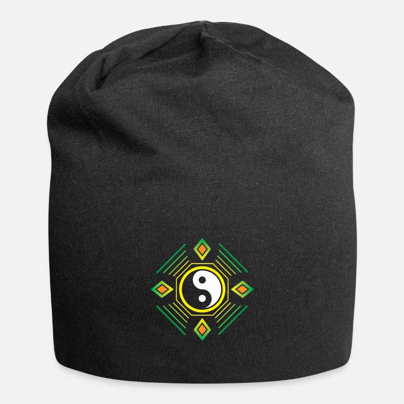 Yin yang - Jersey-Beanie - Schwarz