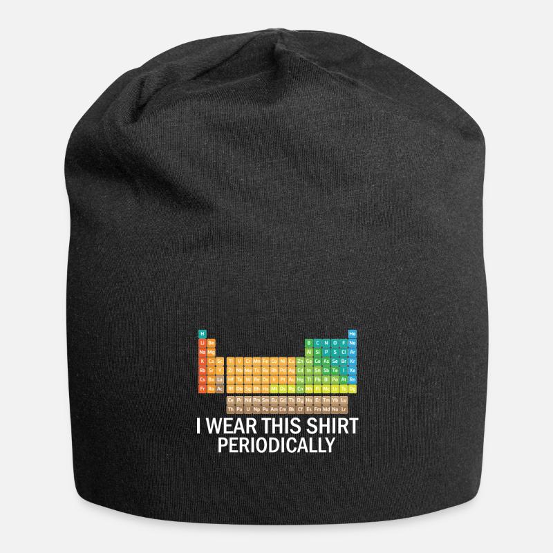 Periodic table of elements - Jersey Beanie - black