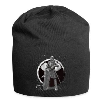 Crusader Knight Templar Knights Medieval Gift - Jersey Beanie - black - Front