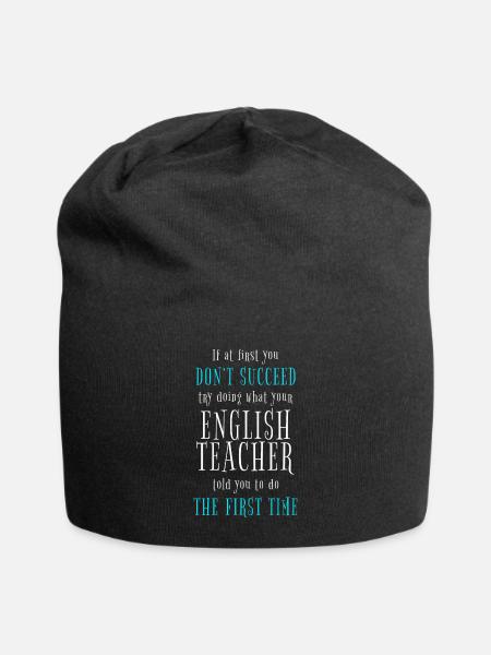 Englischlehrer English Teacher Teacher Day - Jersey-Beanie - Schwarz