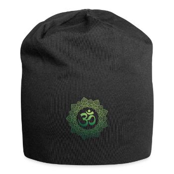 Yogi, Prana Mandala Om green - Jersey Beanie - black - Front