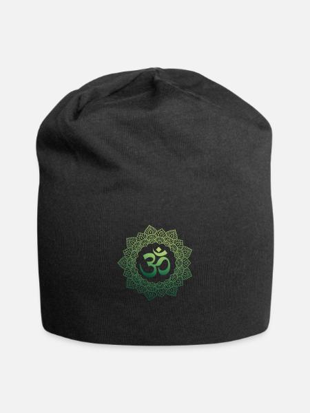 Yogi, Prana Mandala Om Vert - Bonnet en jersey - noir