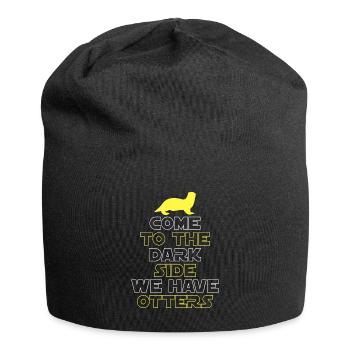 Loutre loutre rongeur cadeau page - Bonnet en jersey - noir - Devant