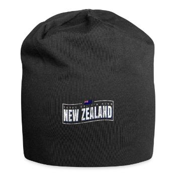 Neuseeland - Jersey-Beanie - Schwarz - Vorne