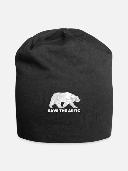 Klimawandel Eisbär - Jersey-Beanie - Schwarz