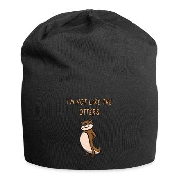 Otter - Je ne suis pas comme les loutres - Bonnet en jersey - noir - Devant