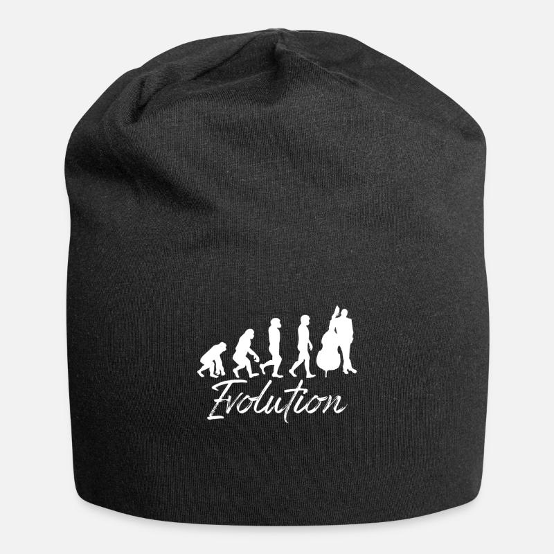 Kontrabass - Double Bass - Kontrabassist Geschenk - Jersey-Beanie - Schwarz