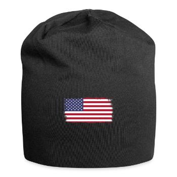 USA American flag - Jersey Beanie - black - Front