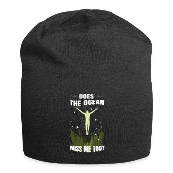 Ozean - Jersey-Beanie - Anthrazit - Vorne