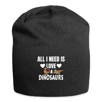 dinosaure - Bonnet en jersey - noir - Devant