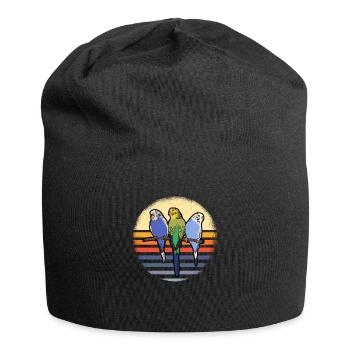 Perruche Budgie Welli - Bonnet en jersey - noir - Devant