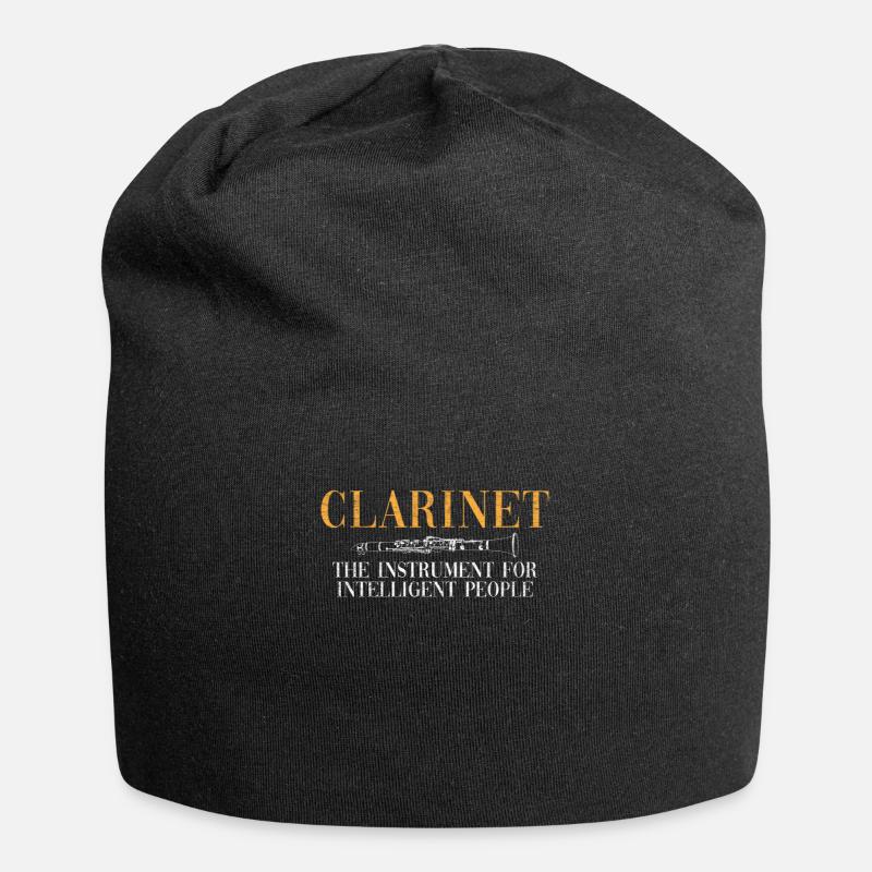 Idée cadeau intelligent pour clarinette instrument - Bonnet en jersey - noir