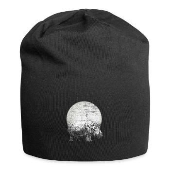 Hippo - Jersey-Beanie - Schwarz - Vorne