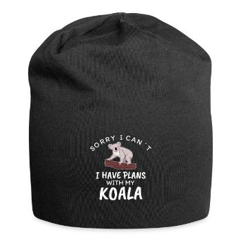 Koalabär - Jersey-Beanie - Schwarz - Vorne