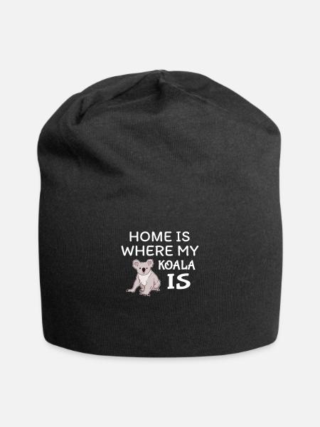 koala - Bonnet en jersey - noir