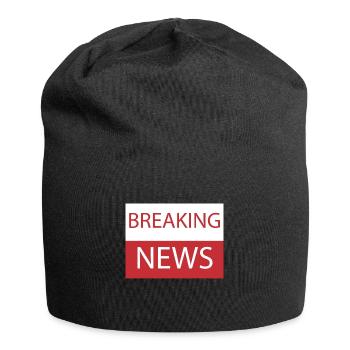 BREAKING NEWS - Jersey-Beanie - Schwarz - Vorne